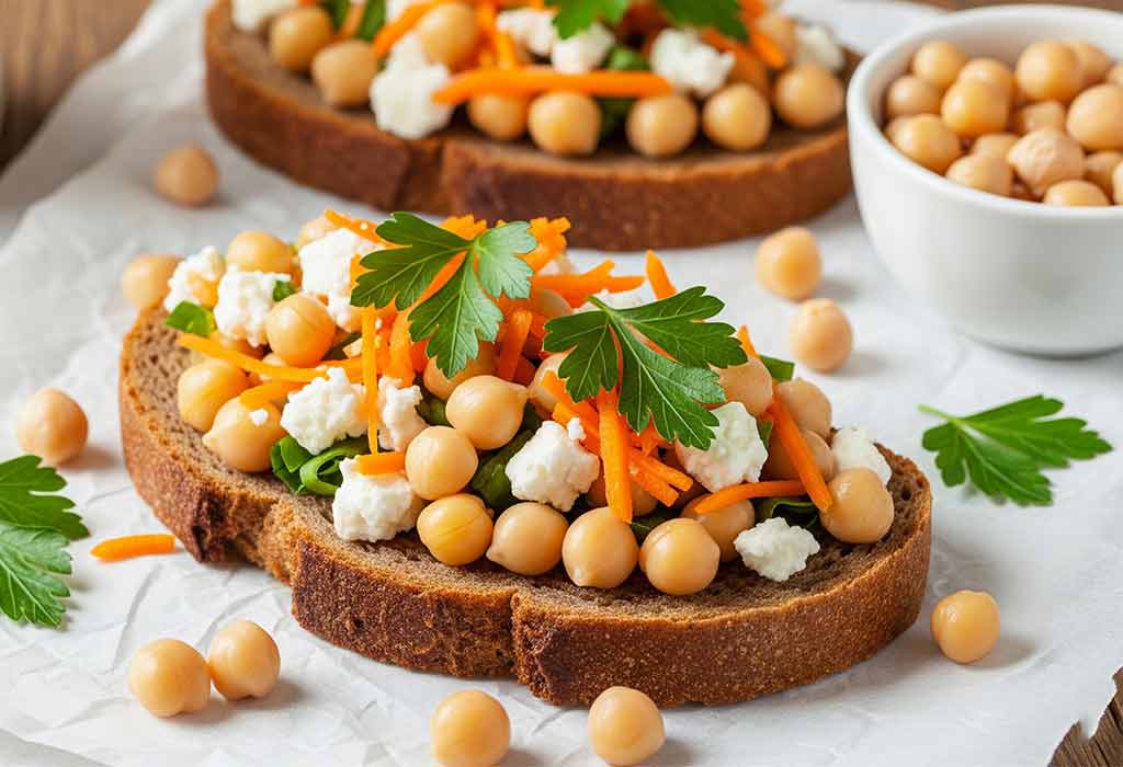 Chana Salad Sandwich