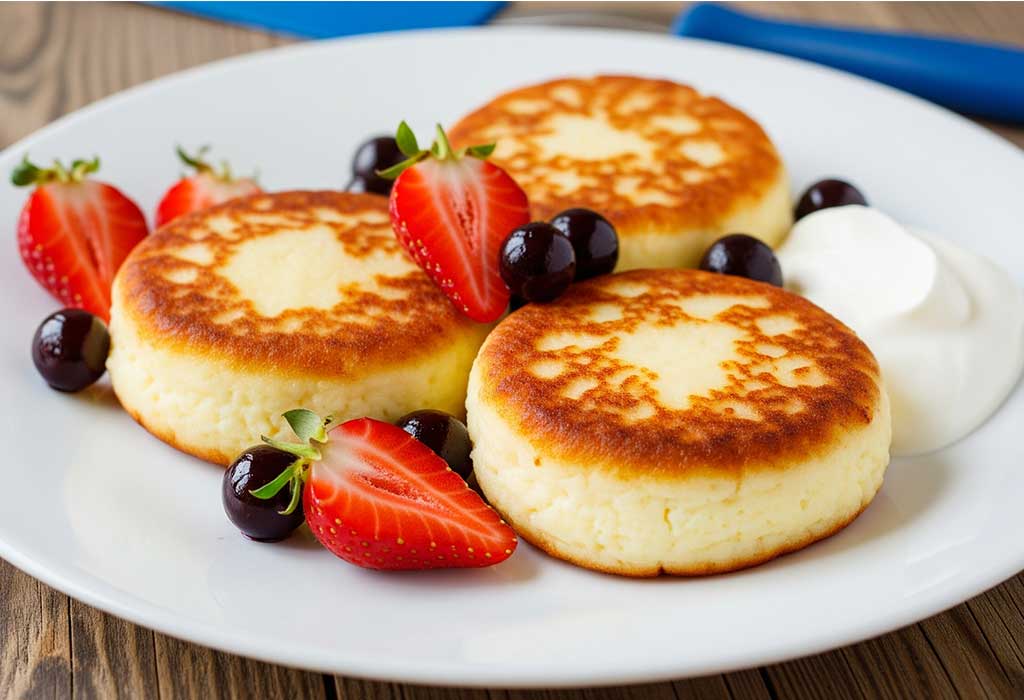 Fluffy Cottage Cheese Pancakes