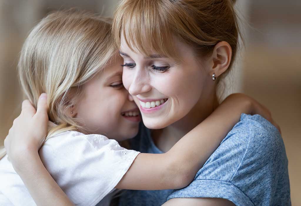 mom with adopted child