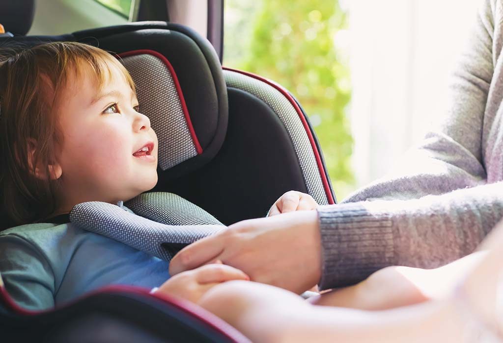 child in a car seat