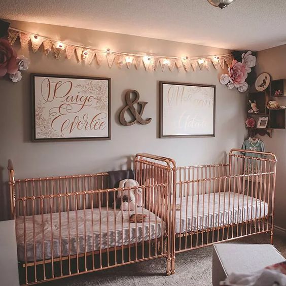Twin Girl Nursery