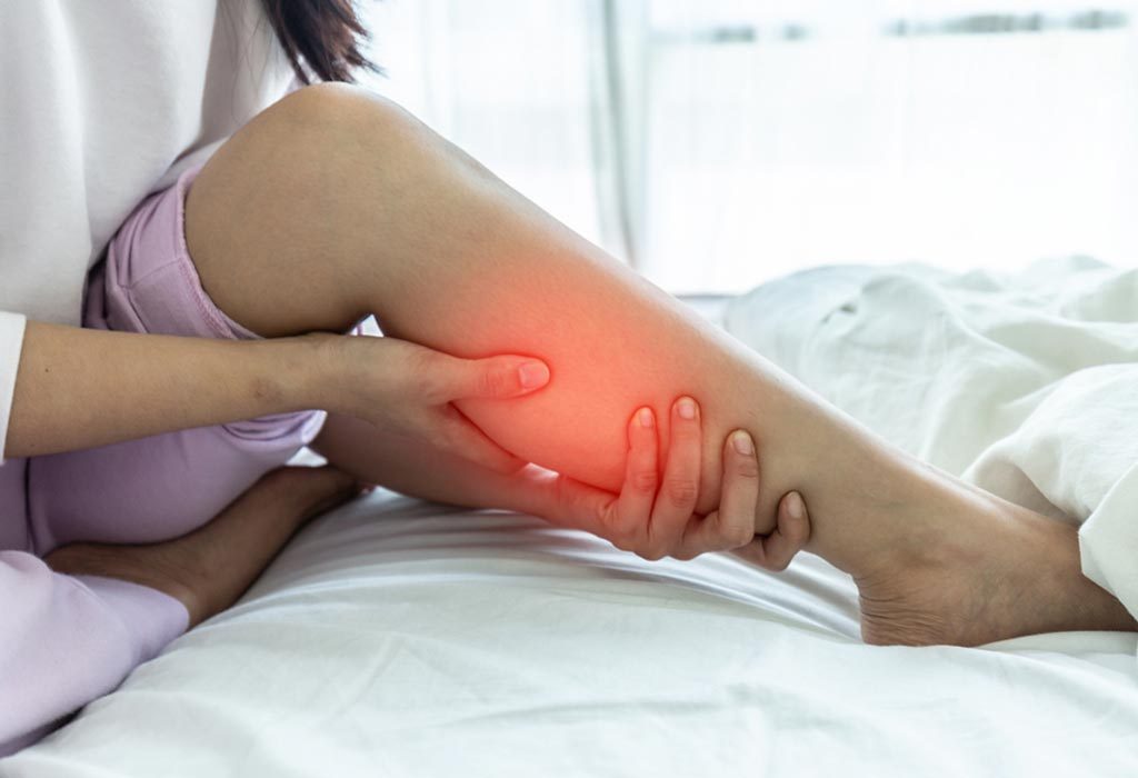 A pregnant woman with leg pain