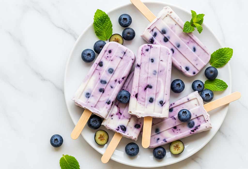 Greek Yogurt & Berry Protein Popsicles