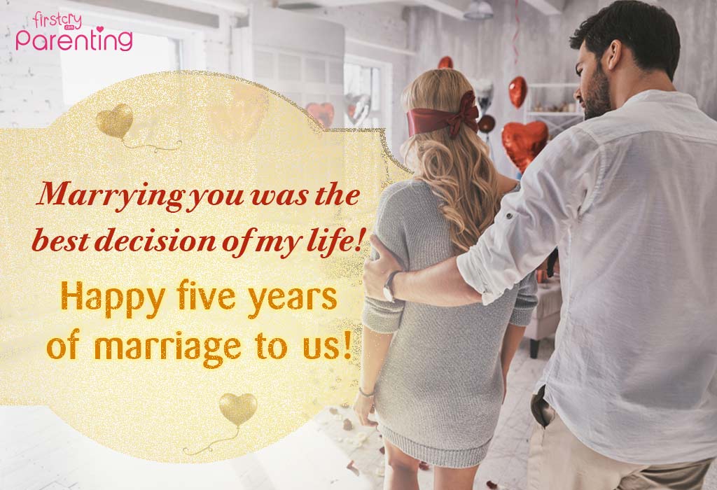 5th Anniversary Wishes for Husband
